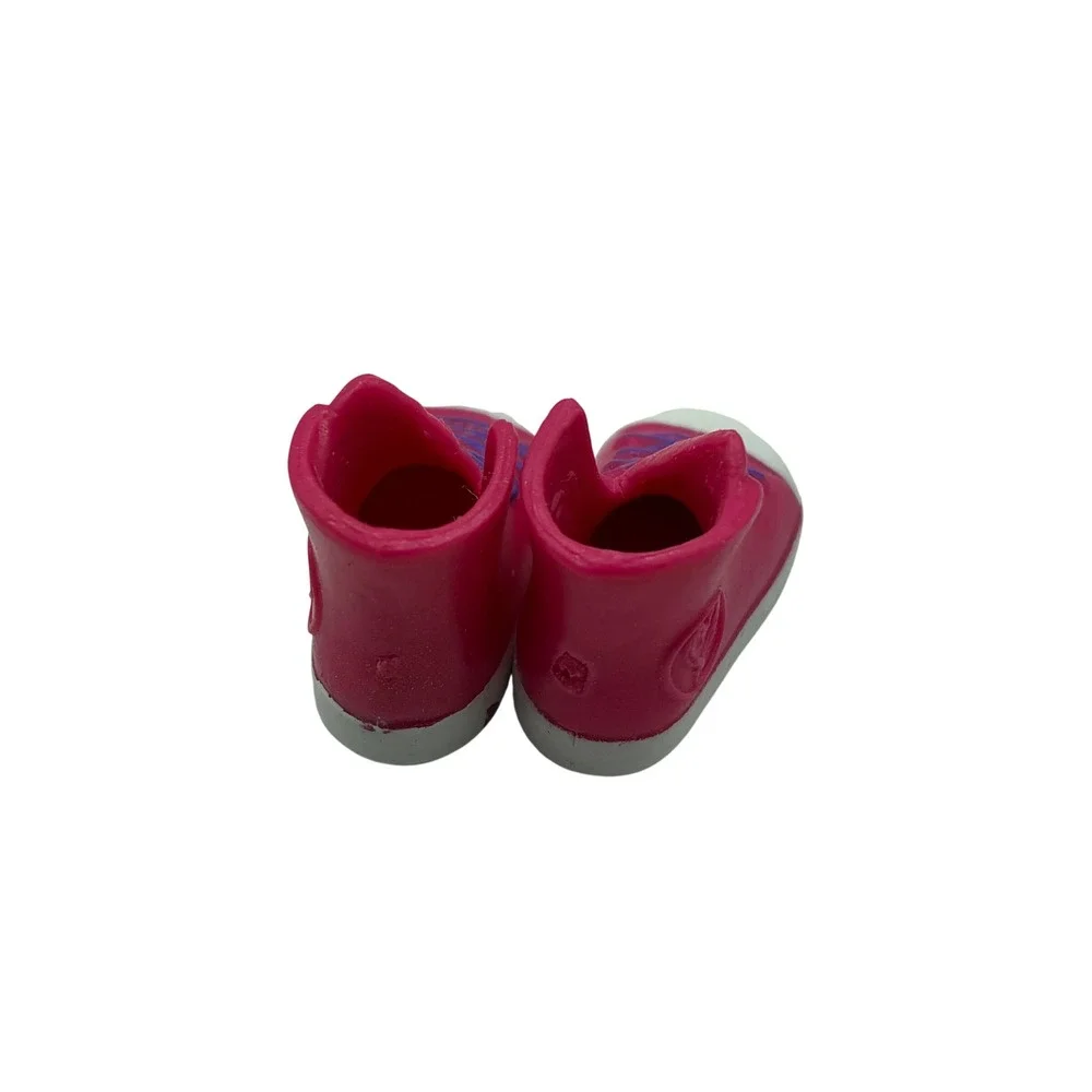 Jojo Siwa Doll Shoes Pink High Top Sneakers Purple Laces Heart Logo Replacement